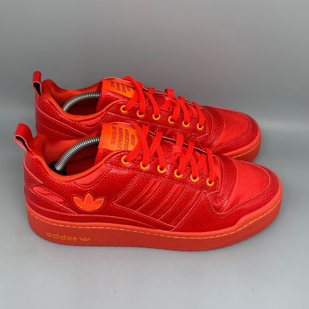 Adidas Forum Bold S.E.E.D. Red Snakeskin Platform Shoes GV7660 Women's Sz 11